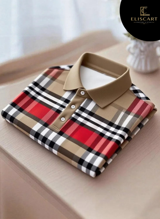 Men's Business Casual Button Short Sleeve Polo Shirt for Work Sporty Daily College Street Vintage